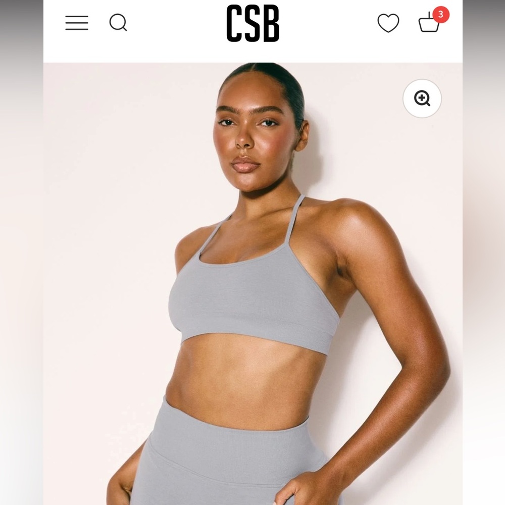CSB Seamless India India Crop sports bra - tags on